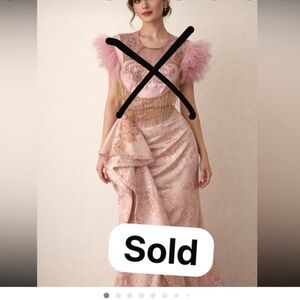 Elegant Pink Embellished Dress